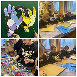 Вчера для обладателей «Пушкинской карты» Юлия Филатова провела мастер-класс «Весна»!