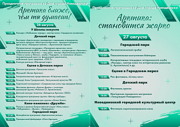 Приглашаем жителей и гостей Новодвинска на празднование Дня города!